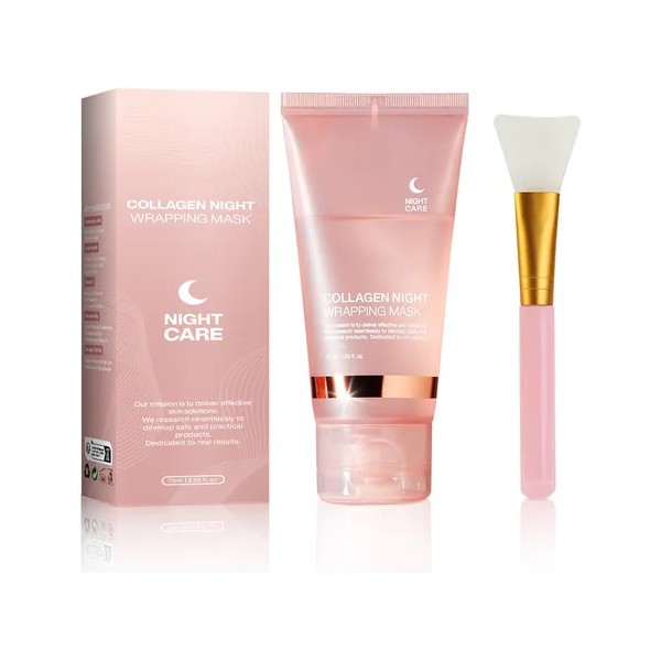 Mascarillas Faciales Gel Colágeno Para Nocturna Hidratante