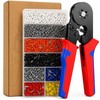 Kit Pinza Crimpadora 1800 Terminales Profesional Hsc8 6-4a Con Ferrules