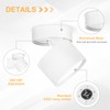 GeyouLux LED Adjustable Projection Spotlight, 7W 800LM Ø82×80mm Dimmable Ceiling