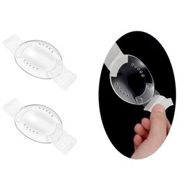 2 Pcs Clear Breathable Eye Shield After Cataract Surgery, Plastic Medical Eye Patch with Ventilation Holes, with Extended Elastic Strap Longer & Wider for Adults Protective After Cataract Surgery