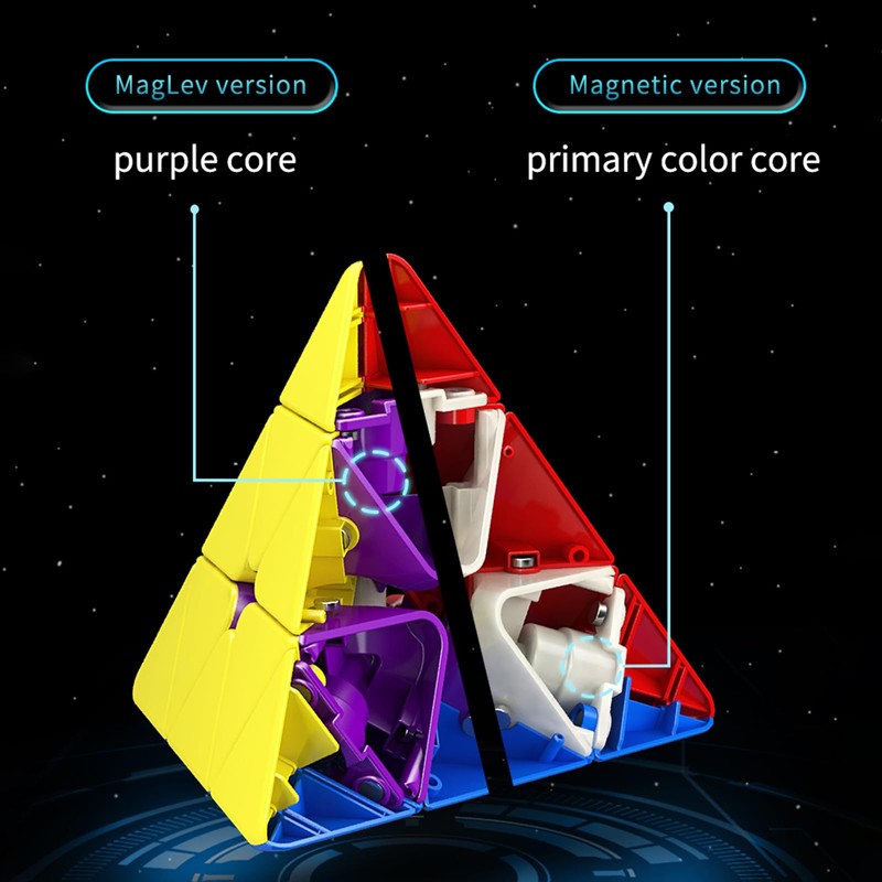 Moyu RS Pyraminx Cube Magnetic Pyramid Puzzle Stickerless Magic Cube