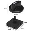 Create idea 2PCS Rotary Switch 4 Positions 3 Speeds Rotary