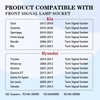 92166-3K000 Front-Turn-Signal-Lamp-Socket Holder Bulb Plug Socket Assembly Compatible with KIA