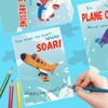 Officygnet Valentines Day Cards for Kids, 28 Pack Foam Airplanes