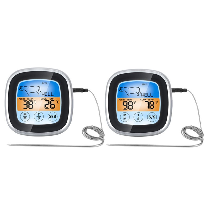 Meat Thermometer for Cooking Digital Food Thermometer Color Screen for