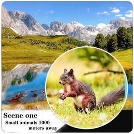 VULOM Monocular 12×50 HD Monocular Telescope,with Smartphone Adapter and Metal Tripod,High Power Compact Waterproof Monocular Adults Kids HD Monocular,Bird Watching Hunting,Traveling, Stargazing