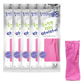 명진 손이편한 마이마이 고무장갑 MyMy Comfortable Rubber Gloves by Myeongjin