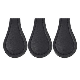 3PCS Magnetic Bookmarks Leather Vintage Book Clips Page Markers for Booklovers Writers Reading Gift Black