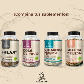 Colgeno Marino Hidrolizado Races Zen 150 Cpsulas Super Premium Fortalece Articulaciones Piel Cabello y Uas                                            