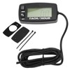 LCD Backlit Gauge Resettable Inductive Tachometer Hour Meter for 2/4