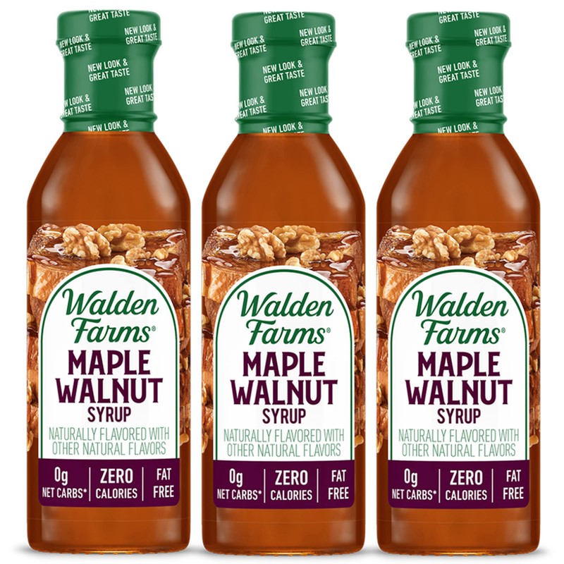 Walden Farms Maple Walnut Syrup – Perfect for Pancakes, Waffles,