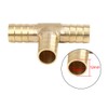 X AUTOHAUX 12mm Hose Barb Brass Joiner Tee 3 Way