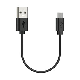 GEEKRIA Micro-USB Headphones Short Charger Cable Compatible with AfterShokz Shokz AS650 AS650SG AS650CR Charger, USB to Micro-USB Replacement Power Charging Cord (1 ft / 30 cm)