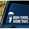 Parachute Skydiving Decal Sticker for Car Window 8.0 Inch BG