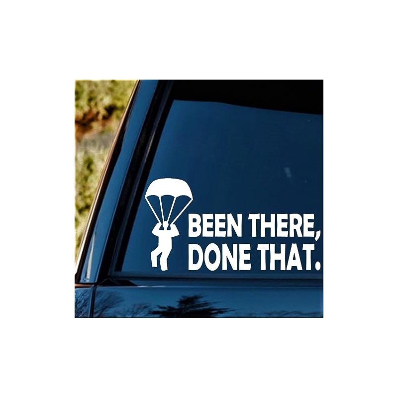 Parachute Skydiving Decal Sticker for Car Window 8.0 Inch BG