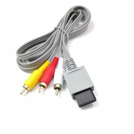 AV Cable for Wii Wii U, Audio Video AV Cable Cord for Wii and Wii U, 1.8M/6FT, Compatible for Television