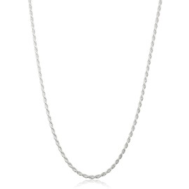 JOTW 925 Sterling Silver 2mm Rope Chain (sterling-Sterling Silver, 26 Inches)(I-2593)