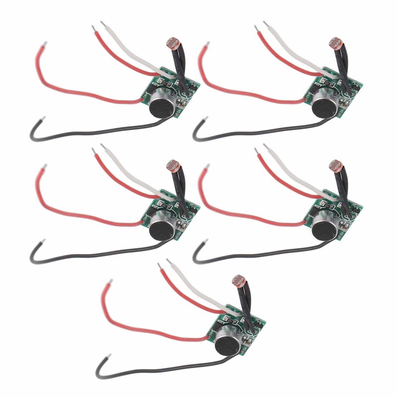 5Pcs Sound Control Switch Module Solar Light Sensor Module Circuit