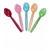 cucharas 100 Cuchara Pastelera Plastico Desechable, Color Neon