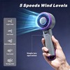 AChoice4U Portable Handheld Fan with Ice Compress with Hook (Purple-Grey)