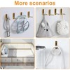 MOROBOR 2pcs Square Folding Wall Hook Non-Slip Heavy Duty Foldable