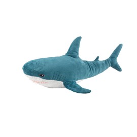 DongAi Plush Shark Toy Pillow, 31-inch Giant Shark Plush Animal Toy Super Soft and Cute Pillow Children’s Boys and Girls Room Decoration Bedtime Gift (Blue, 31 inches)