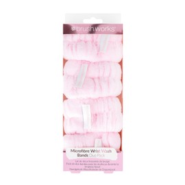 Brushworks Microfibre Wrist Wash Bands (2 Pairs)