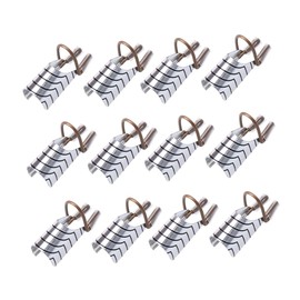 Mikinona Nail Set 15pcs Metal Nail Mold Tips Aluminum Extension Reusable Gel Art Forms