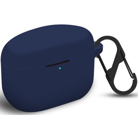 LDSXAY Compatible with Sony WF-1000XM5 Case Cover, Silicone Protective Skin Case for Sony XM5 Wireless Earbuds, Front LED Visible (Midnight Blue)