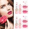 LZYLLS 2 Pack Crystal Jelly Flower Lipstick,Magic Temperature Color Change