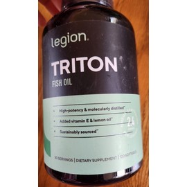 Legion Triton Triple Fish Oil , 120 Softgels , EXP : 2026
