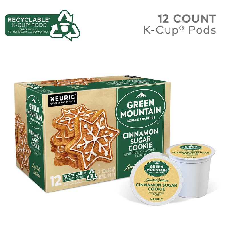 Green Mountain Coffee Roasters light roast Pod Cinnamon Sugar Cookie