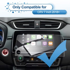 Coleya 2018 2019 2020 2021 2022 CRV Screen Protector for Honda CR-V (EX/EX-L/Touring/Special Edition) 7-inch Touch Screen, 9H Tempered Glass 2022 CRV Hybrid Accessories HD Transparent 7"
