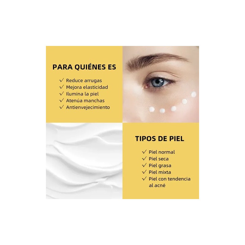 Weud Contorno De Ojos Retinol Antiarrugas Aclarante 40ml X2