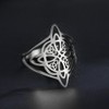 YILUOCD Witches Knot Ring for Women Stainless Steel Witchcraft Celtic