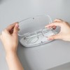 ZARSIO 3 Pieces Hard Shell Glasses Cases Plastic Frosted Translucent