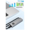 Snblzhef M.2 Solid State Drive Enclosure Dual Protocol External Reading