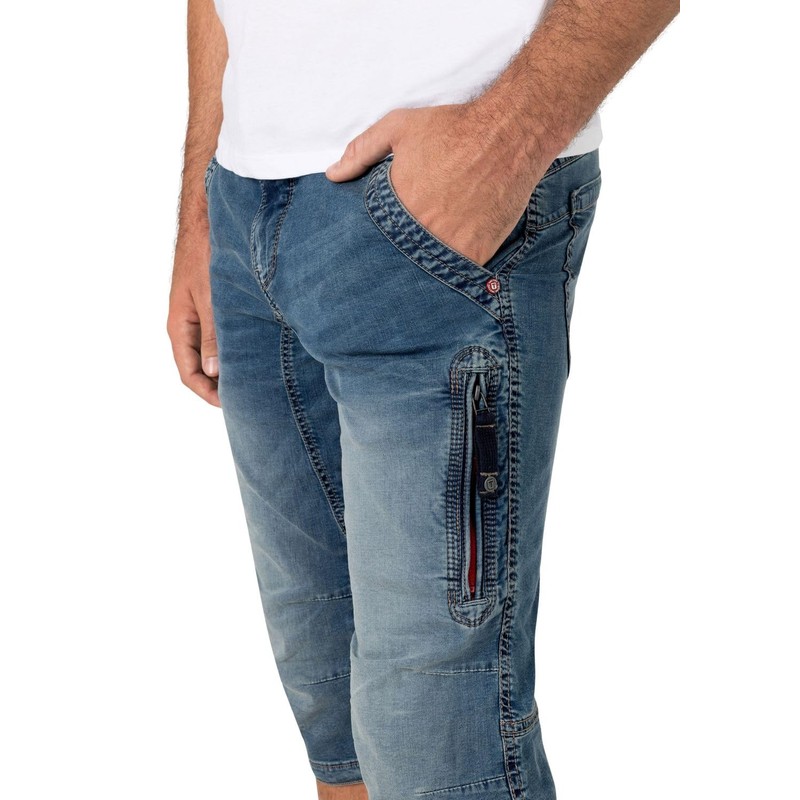 Timezone Men's 3/4 Jeans Shorts 25-10027 ConnorTZ Knee-Length Jeans, Classic