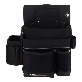 Sankyo Corporation DTK-11-BK DBLTACT Suede Nail Bag, 2 Tiers, Black