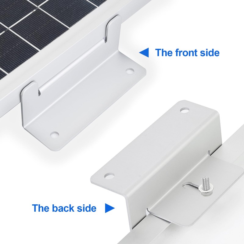 ECO-WORTHY 16 Units Solar Panel Mounting Brackets,Z Bracket Sets Lightweight