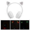 LED Noise Reduction Headset Cat Ear Shape Bluetooth 5.0 Headset