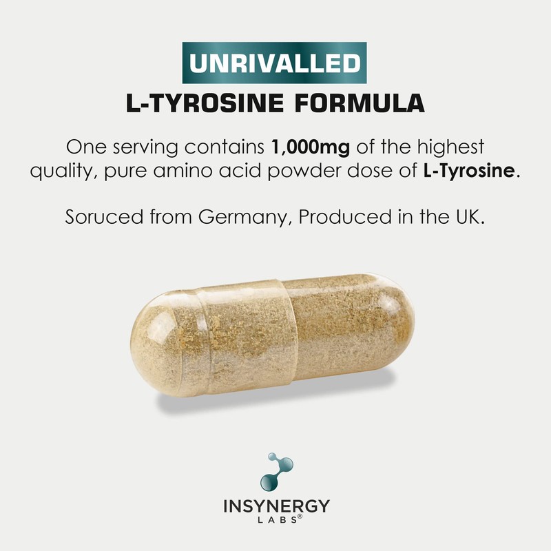 Insynergy Labs L-Tyrosine Ultra Premium Grade | L tyrosine 1,000mg
