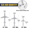 Bonost 48 Sets Toggle Bolts - 1/4 3/16 1/8 Inch
