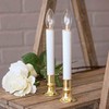 Konictom 25 Pack Candle Light Bulbs,Crystal Clear Torpedo Tip Candelabra