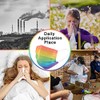 50 mascarillas desechables para adultos, 3 capas, diseño de arcoíris