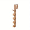 Over the Door Clothes Hanger Rack – 5-Hook Plastic Storage