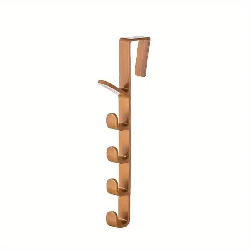 Over the Door Clothes Hanger Rack – 5-Hook Plastic Storage