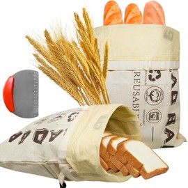 BOYUMING Beeswax Bread Storage Bags, Reusable Food Wrap with Cotton Blend - Kitchen Storage Solution