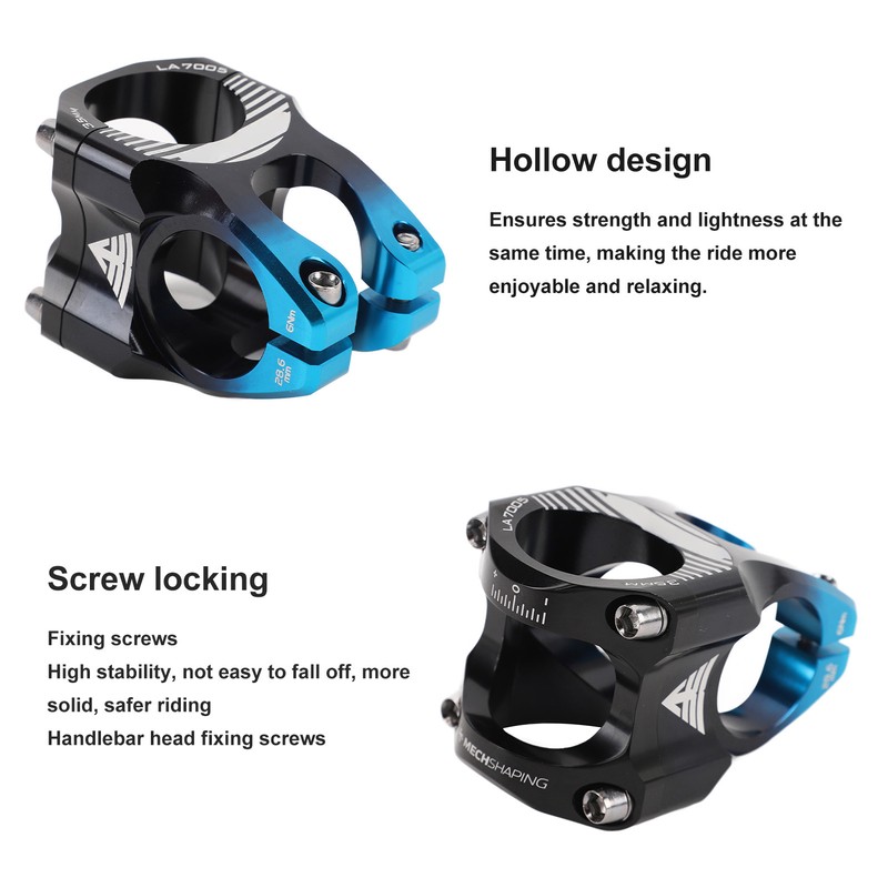 31.8mm Bike Stem Aluminum Alloy CNC Hollow Universal Mountain Bike