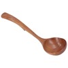 HilBeliFU Wooden Soup Ladle, 9.44in Long Ladle Spoon with Back